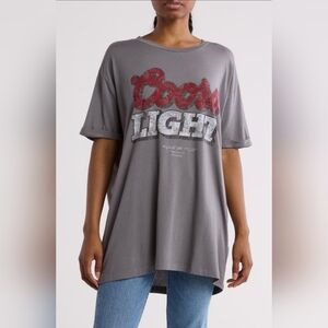 The Laundry Room Coor Light Oversized‎ Licensed Graphic Tee Size Small Nwot